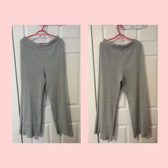 Aerie Gotta Jet! High Waisted Skater Pants, Light Grey, Size L - Picture 4 of 5